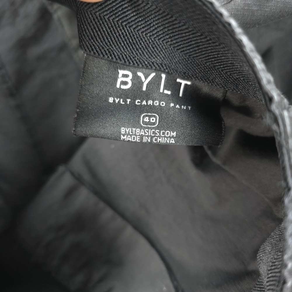 BYLT Pants Mens 40 Black Cargo Pant Stretch Utility Ripstop Hike Gym Outdoors - Picture 6 of 14